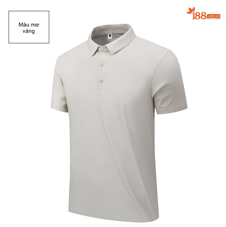 Áo Polo Nam Cổ Bẻ Vải Waffle Chống Nắng Thoáng Mát Màu Xám, Trắng chi tiết 18