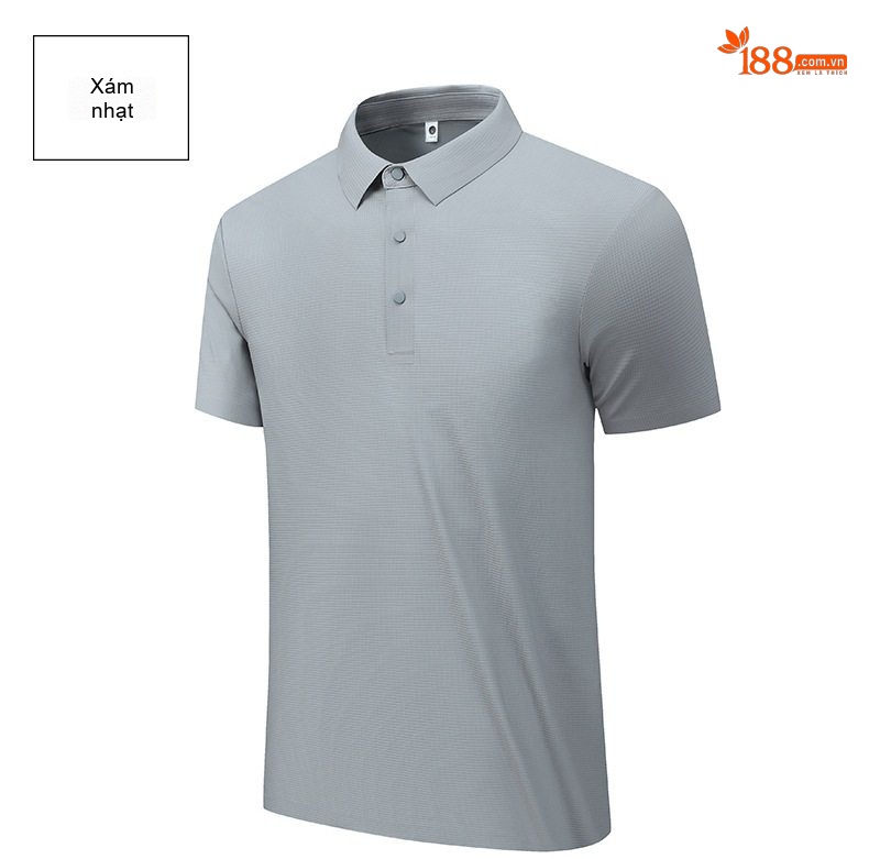 Áo Polo Nam Cổ Bẻ Vải Waffle Chống Nắng Thoáng Mát Màu Xám, Trắng chi tiết 19