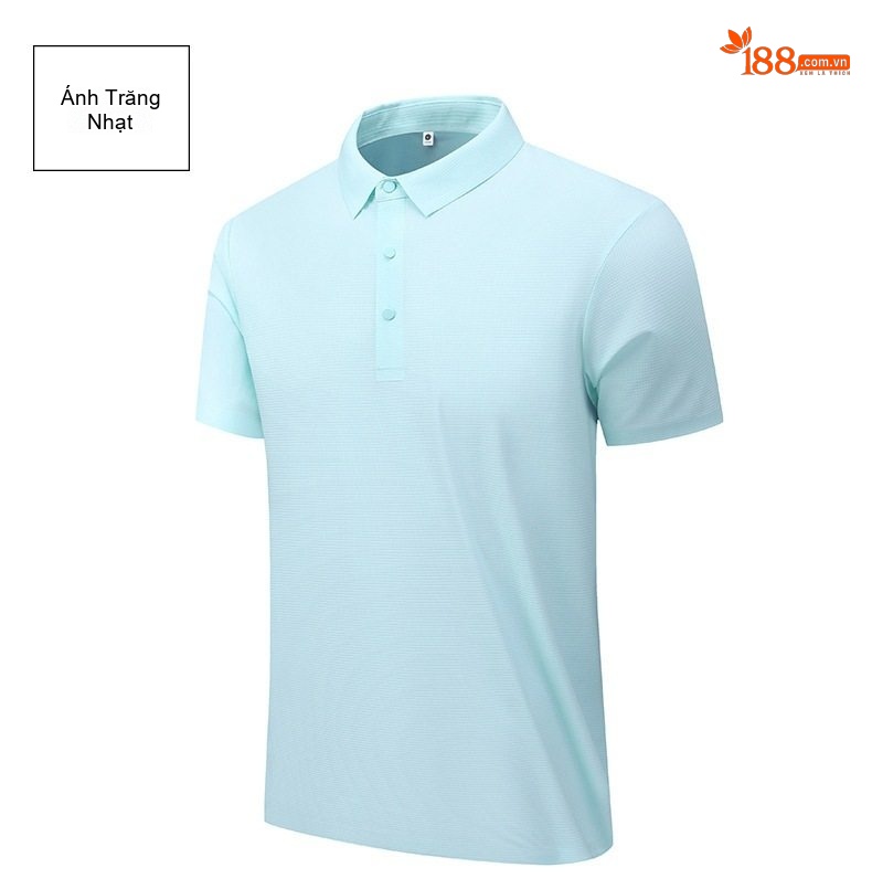 Áo Polo Nam Cổ Bẻ Vải Waffle Chống Nắng Thoáng Mát Màu Xám, Trắng chi tiết 20