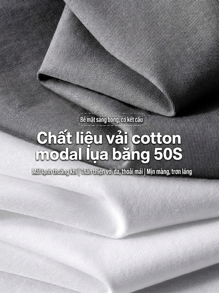 Áo Polo Nam Cotton Modal Cộc Tay Cổ Bẻ Phong Cách Hàn Quốc Màu Đen, Trắng, Xám, Xanh...