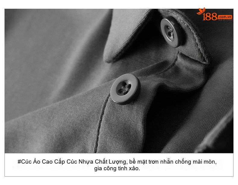 Áo Polo Nam Cotton Modal Cộc Tay Cổ Bẻ Phong Cách Hàn Quốc Màu Đen, Trắng, Xám, Xanh... chi tiết 17