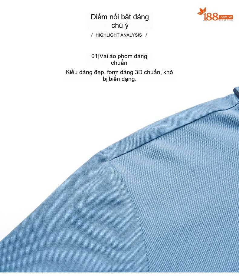 Áo Polo Nam Cotton Ngắn Tay Cổ Bẻ Phong Cách Casual Màu Xanh Lam, Trắng, Xanh Navy, Xanh Lá... chi tiết 5