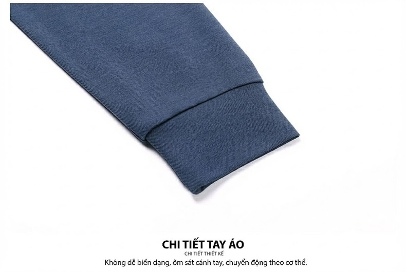 Áo Polo Nam Dài Tay Dệt Kim Cashmere Chống Nhăn Phong Cách Doanh Nhân Màu Xám, Xanh, Đỏ, Đen... chi tiết 42