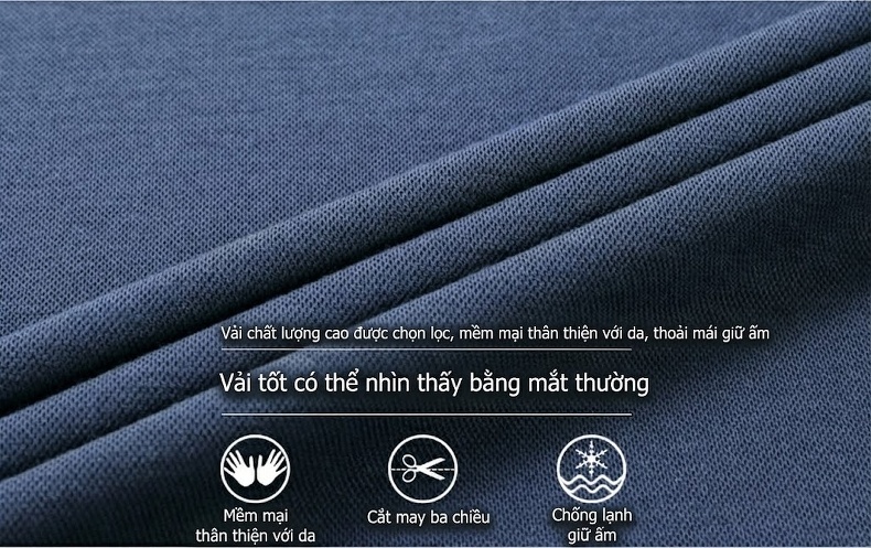 Áo Polo Nam Dài Tay Dệt Kim Cashmere Chống Nhăn Phong Cách Doanh Nhân Màu Xám, Xanh, Đỏ, Đen... chi tiết 2