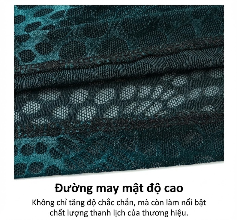 Áo Polo Nam Lỗ Thông Hơi Dệt Kim Tay Ngắn Màu Đen, Xanh chi tiết 5