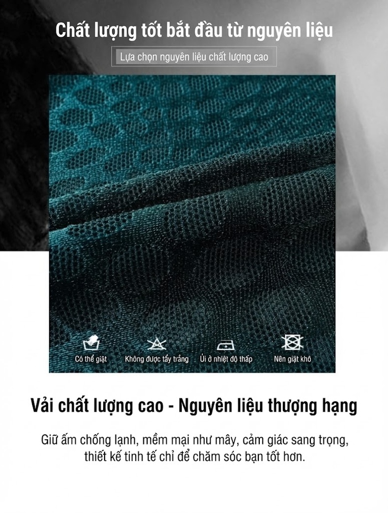 Áo Polo Nam Lỗ Thông Hơi Dệt Kim Tay Ngắn Màu Đen, Xanh chi tiết 3