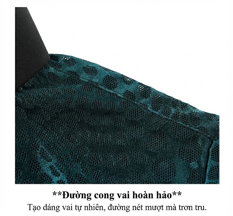 Áo Polo Nam Lỗ Thông Hơi Dệt Kim Tay Ngắn Màu Đen, Xanh chi tiết 4