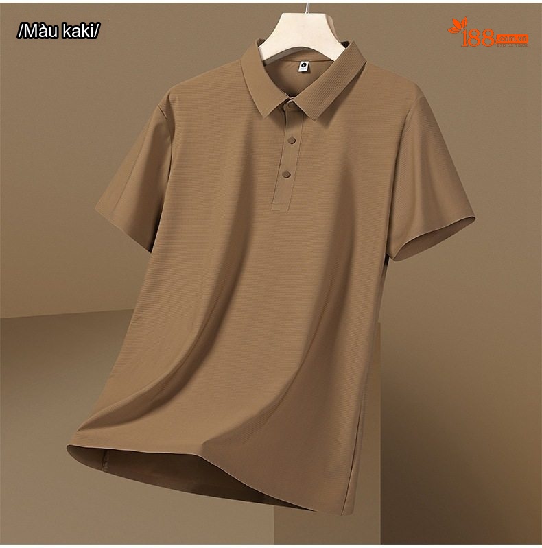 Áo Polo Nam Ngắn Tay Áo Thun Ice Silk Chống Nắng UPF50+ Thoáng Mát Màu Xám, Xanh, Nâu... chi tiết 17