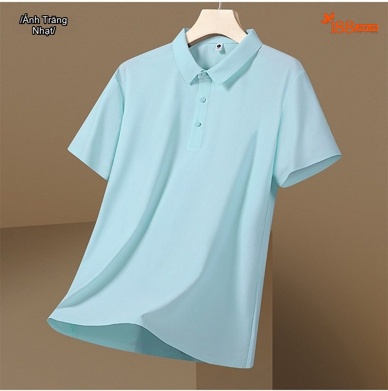 Áo Polo Nam Ngắn Tay Áo Thun Ice Silk Chống Nắng UPF50+ Thoáng Mát Màu Xám, Xanh, Nâu... chi tiết 20