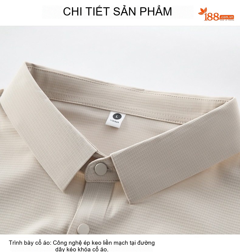Áo Polo Nam Ngắn Tay Áo Thun Ice Silk Chống Nắng UPF50+ Thoáng Mát Màu Xám, Xanh, Nâu... chi tiết 26