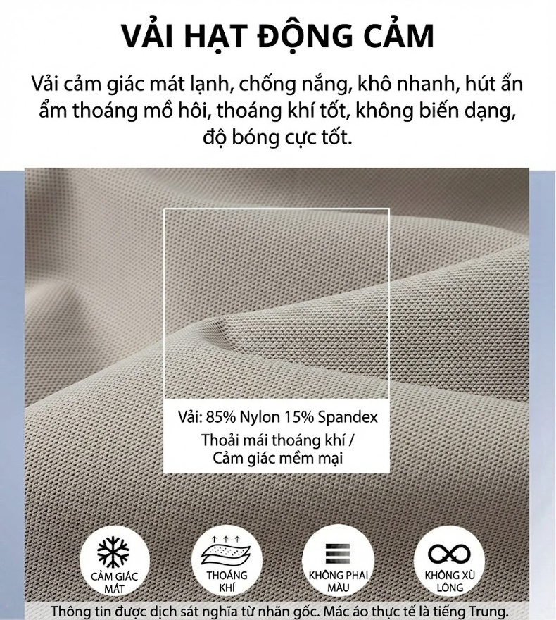 Áo Polo Nam Ngắn Tay Cotton Co Giãn Thoáng Mát Màu Trắng, Kem chi tiết 4