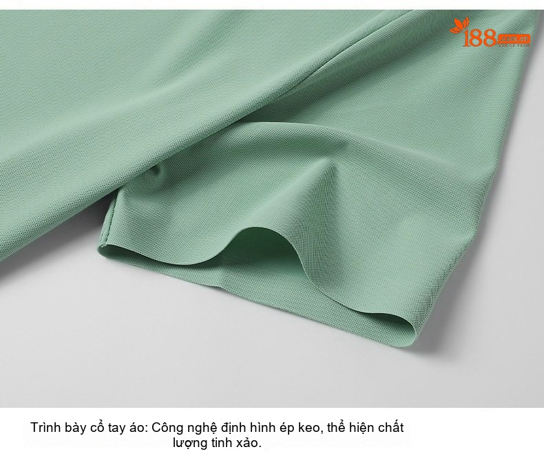 Áo Polo Nam Ngắn Tay Cotton Co Giãn Thoáng Mát Màu Trắng, Kem chi tiết 31