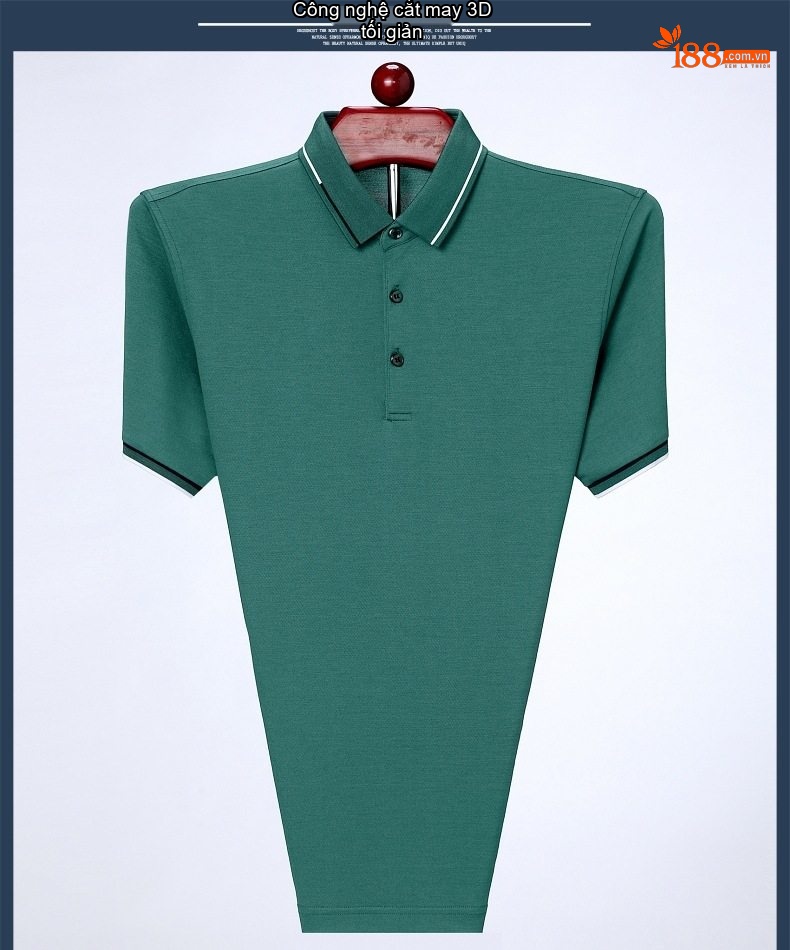 Áo Polo Nam Sợi Tằm Mỏng Mát Form Rộng Cổ Bẻ Màu Xanh Da Trời, Kem, Xanh Lá, Xanh Navy... chi tiết 25
