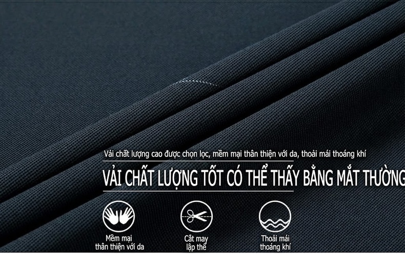 Áo Polo Nam Sợi Tơ Tằm Mát Lạnh Chống Nhăn Phong Cách Trung Niên Màu Xanh Đậm, Xanh Rêu, Đỏ chi tiết 2