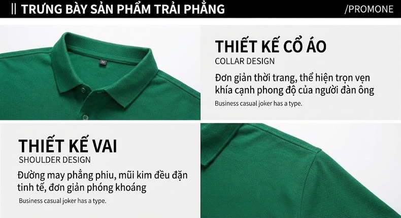 Áo Polo Nam桑蚕丝(Tằm)/Tơ Tằm Tay Ngắn Màu Xám, Nâu, Trắng, Xanh Dương... chi tiết 48