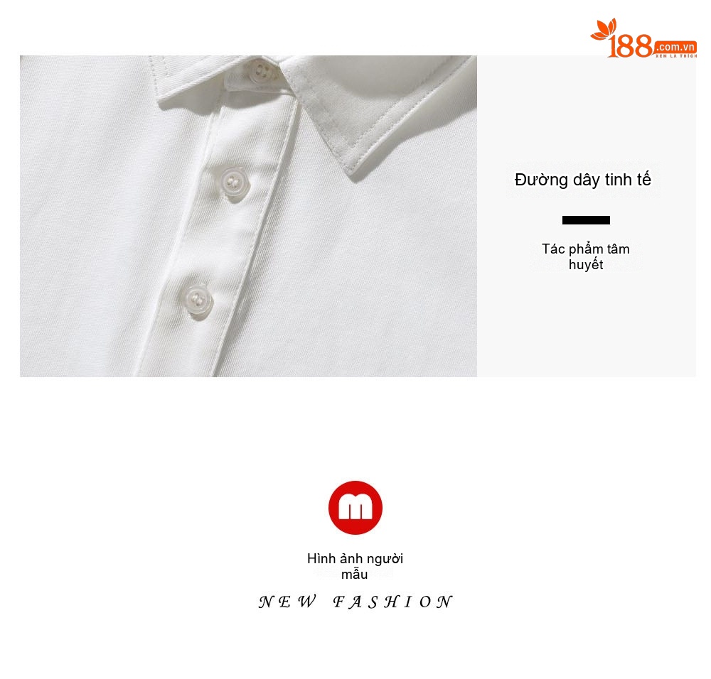 Áo Polo Nam Tay Ngắn Cổ Bẻ Cotton Form Rộng Thoáng Mát Màu Trắng, Đen chi tiết 7