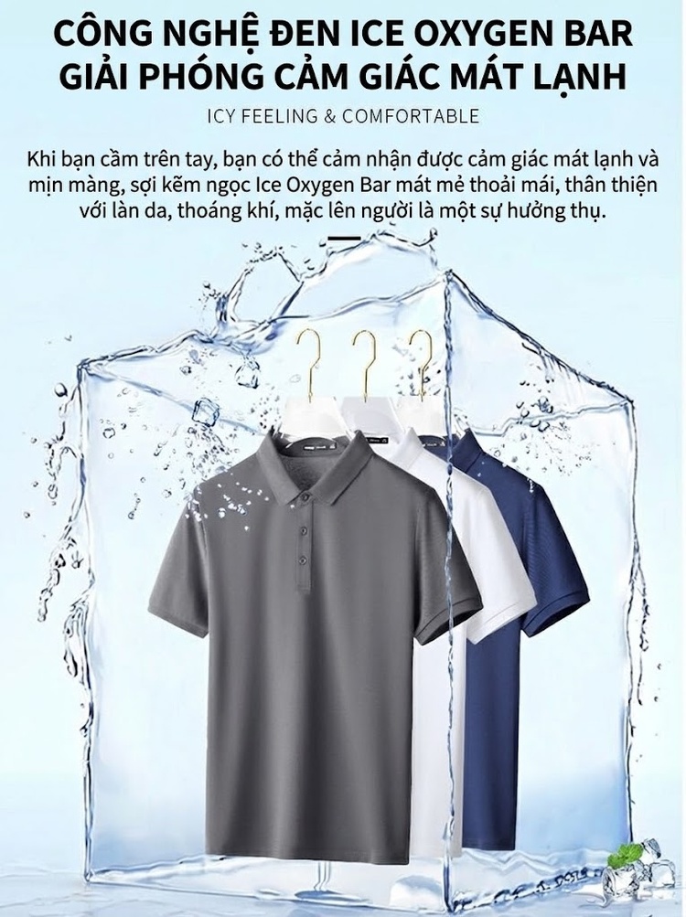 Áo Polo Nam Tay Ngắn Cổ Bẻ Màu Xám, Trắng, Kem, Đen...