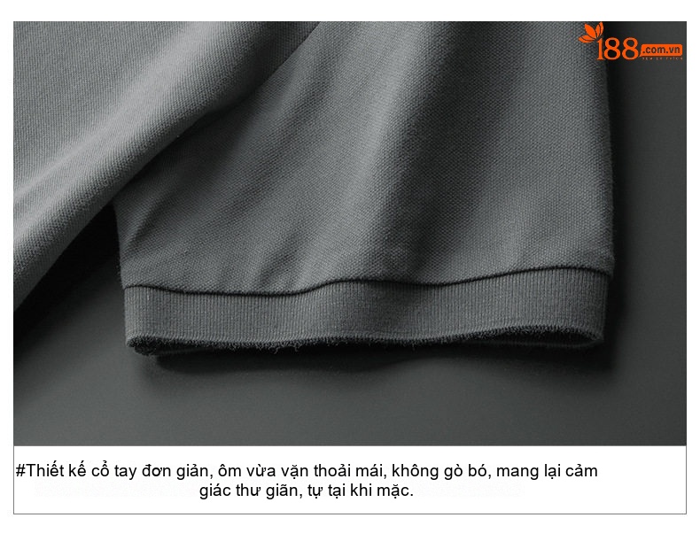 Áo Polo Nam Tay Ngắn Cổ Bẻ Màu Xám, Trắng, Kem, Đen... chi tiết 14