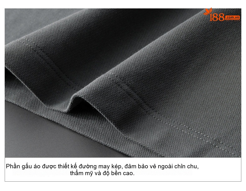Áo Polo Nam Tay Ngắn Cổ Bẻ Màu Xám, Trắng, Kem, Đen... chi tiết 15