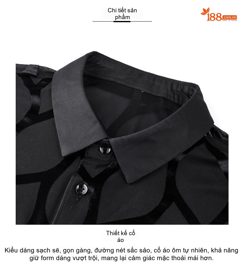 Áo Polo Nam Tay Ngắn Cổ Bẻ Mỏng Mát Kiểu Dáng Trung Niên Màu Xanh, Đen chi tiết 4