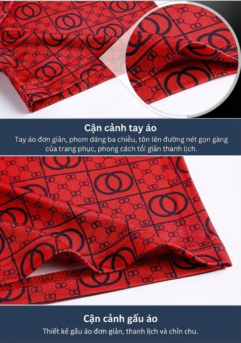 Áo Polo Nam Tay Ngắn Co Giãn Thoáng Mát Màu Nâu, Đỏ, Đen chi tiết 21