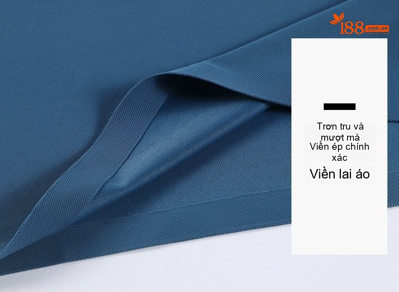 Áo Polo Nam Tay Ngắn Lụa Tằm Tơ Mát Lạnh Không Nhăn Màu Xanh, Trắng, Đen, Xám chi tiết 47