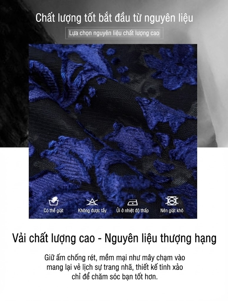 Áo Polo Nam Tay Ngắn Lưới Mỏng Họa Tiết Trung Niên Màu Đen, Xanh Dương, Xanh Lá, Xám chi tiết 2