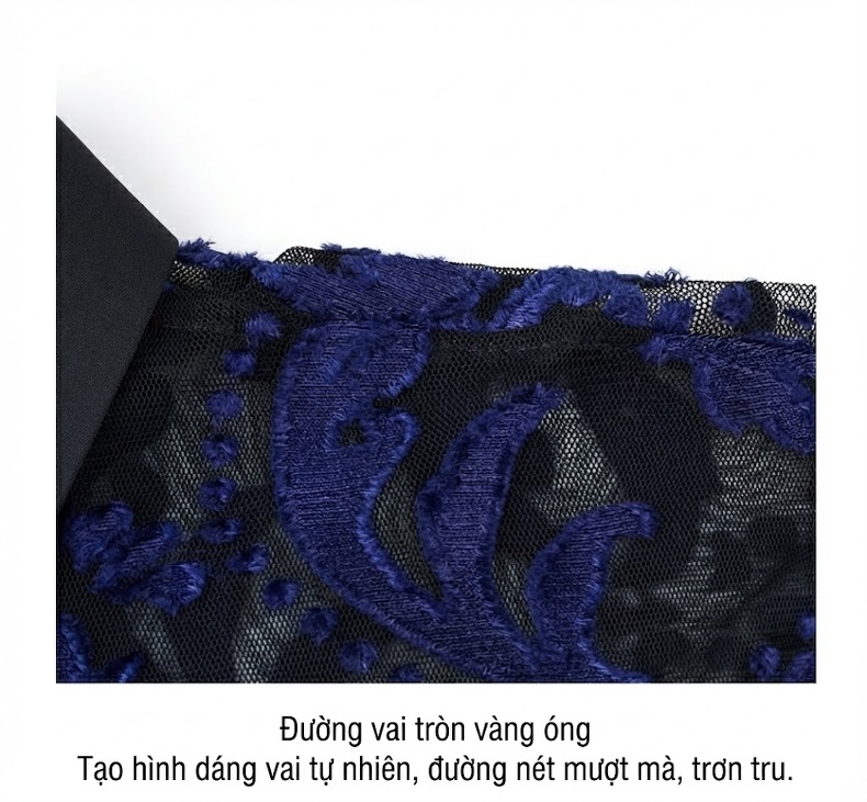 Áo Polo Nam Tay Ngắn Lưới Mỏng Họa Tiết Trung Niên Màu Đen, Xanh Dương, Xanh Lá, Xám chi tiết 4