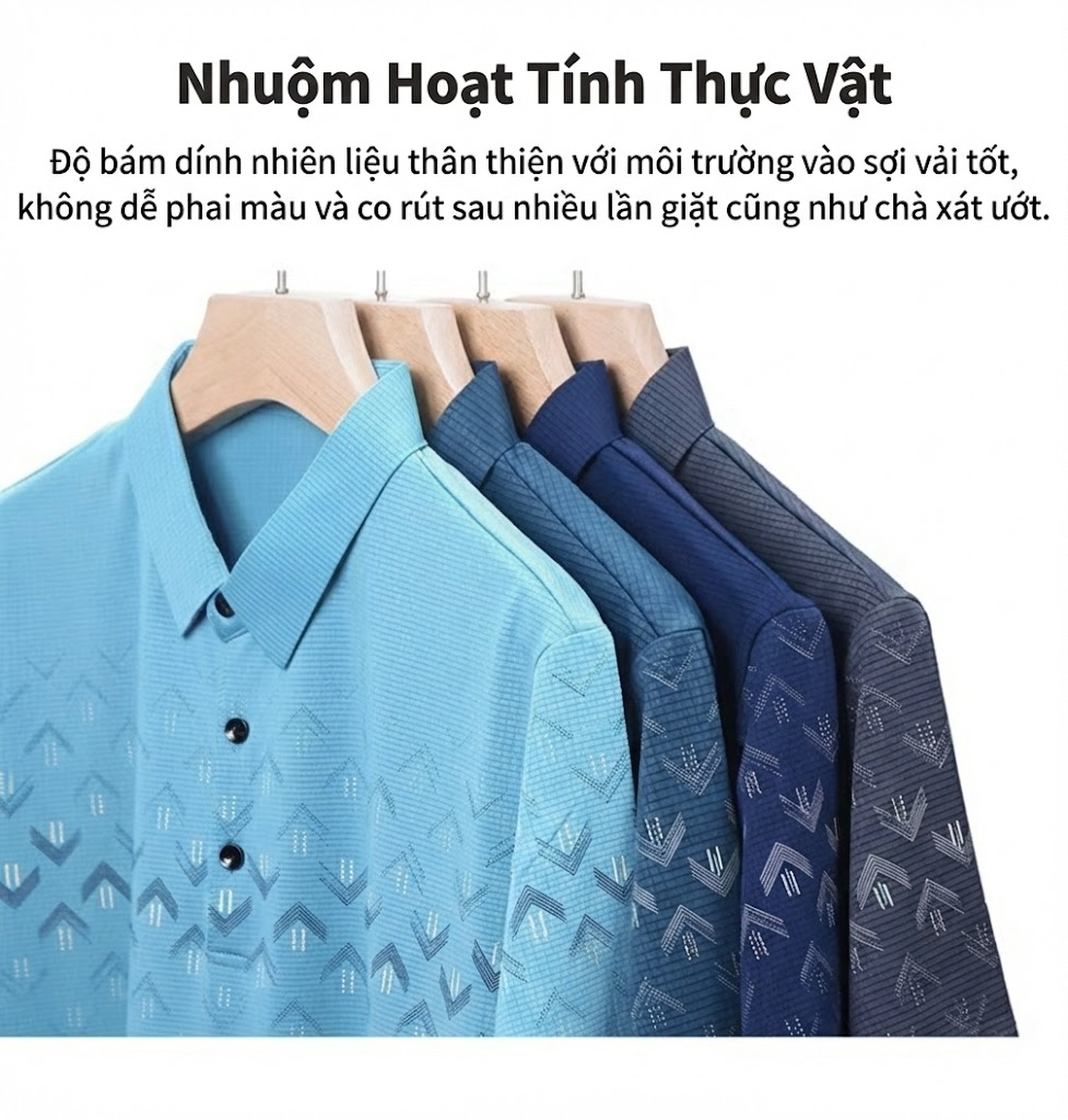 Áo Polo Nam Tay Ngắn Mỏng Mát Đi Làm, Đi Chơi Màu Xanh Dương, Xanh Da Trời, Xanh Navy chi tiết 6