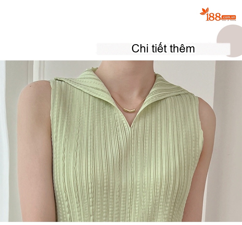 Áo Sát Nách Nữ Dệt Kim Thủ Công Eo Rút Dây Cổ Bẻ Form Rộng Màu Trắng Kem, Đen, Xám, Xanh... chi tiết 4