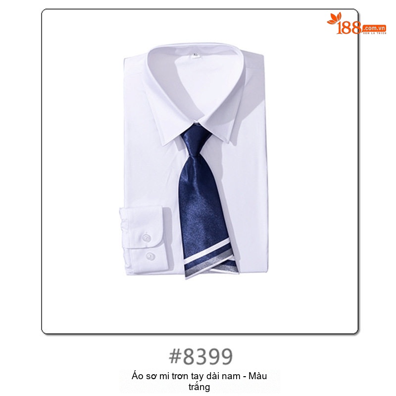 Áo Sơ Mi Dài Tay Cotton Nam Nữ Cổ Bẻ Công Sở Màu Trắng, Xám, Xanh Than, Tím Nhạt