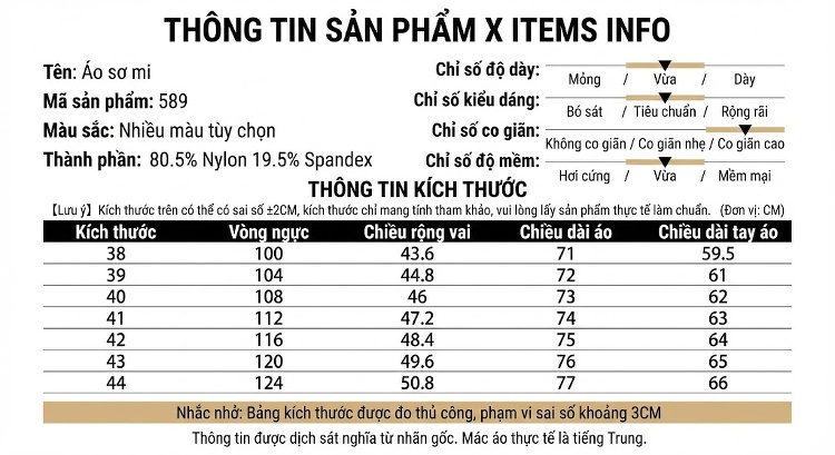 Áo Sơ Mi Dài Tay Nam Cao Cấp Co Giãn Không Nhăn Màu Xanh Nhạt, Tím, Xanh Dương, Xám chi tiết 6