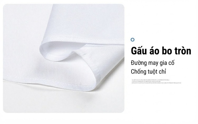Áo Sơ Mi Dài Tay Nam Cotton Chống Nhăn Màu Trắng, Xanh Da Trời, Xanh Sọc... chi tiết 8