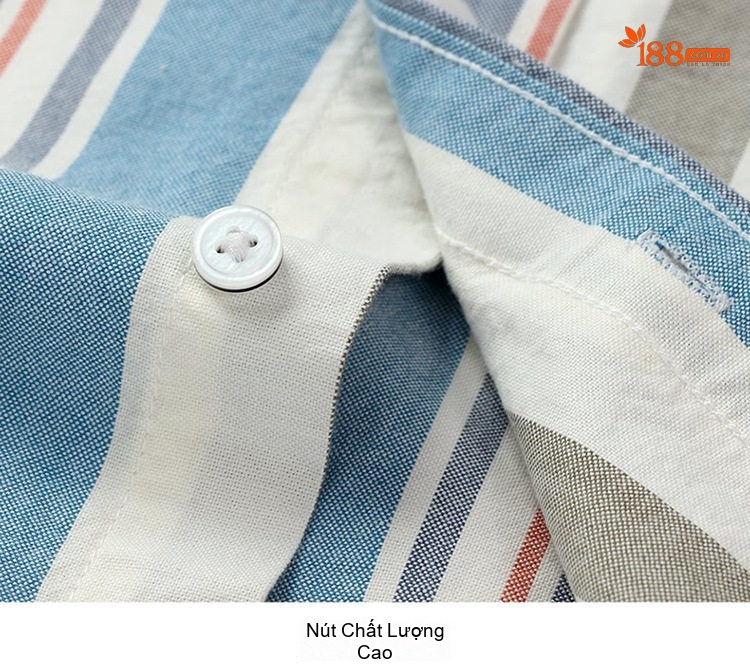 Áo Sơ Mi Dài Tay Nam Cotton Oxford Chống Nhăn Kẻ Sọc Công Sở Màu Xanh, Đen, Trắng, Xám... chi tiết 17