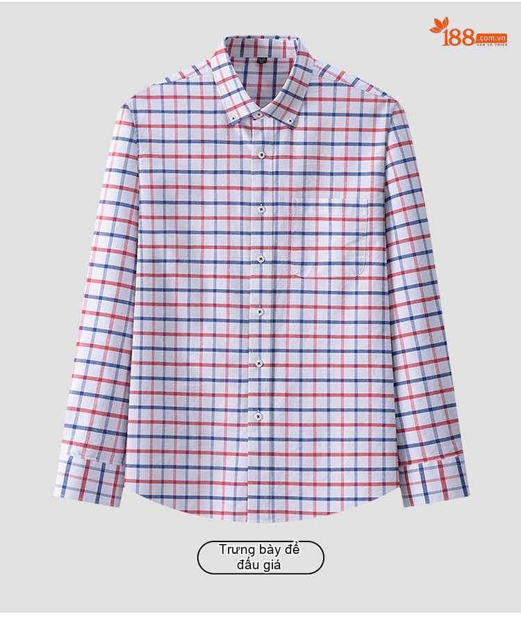 Áo Sơ Mi Dài Tay Nam Cotton Oxford Dáng Ôm Vừa Vặn Nhiều Màu chi tiết 36