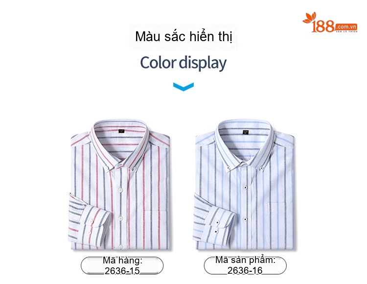 Áo Sơ Mi Dài Tay Nam Cotton Oxford Dáng Ôm Vừa Vặn Nhiều Màu chi tiết 14