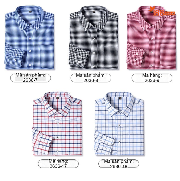 Áo Sơ Mi Dài Tay Nam Cotton Oxford Dáng Ôm Vừa Vặn Nhiều Màu chi tiết 15