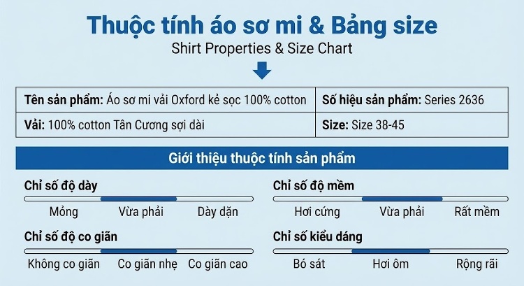 Áo Sơ Mi Dài Tay Nam Cotton Oxford Dáng Ôm Vừa Vặn Nhiều Màu chi tiết 16