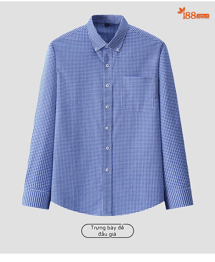 Áo Sơ Mi Dài Tay Nam Cotton Oxford Dáng Ôm Vừa Vặn Nhiều Màu chi tiết 21