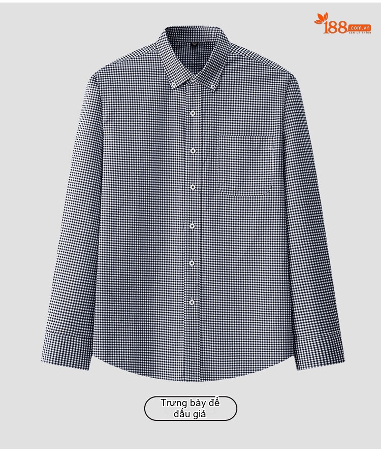 Áo Sơ Mi Dài Tay Nam Cotton Oxford Dáng Ôm Vừa Vặn Nhiều Màu chi tiết 24