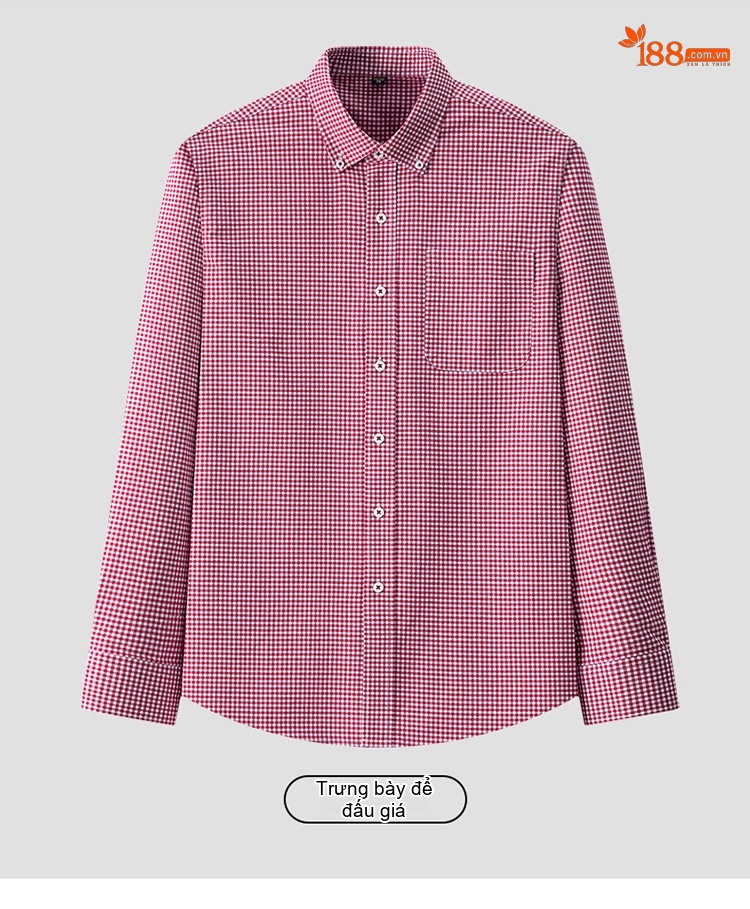 Áo Sơ Mi Dài Tay Nam Cotton Oxford Dáng Ôm Vừa Vặn Nhiều Màu chi tiết 27