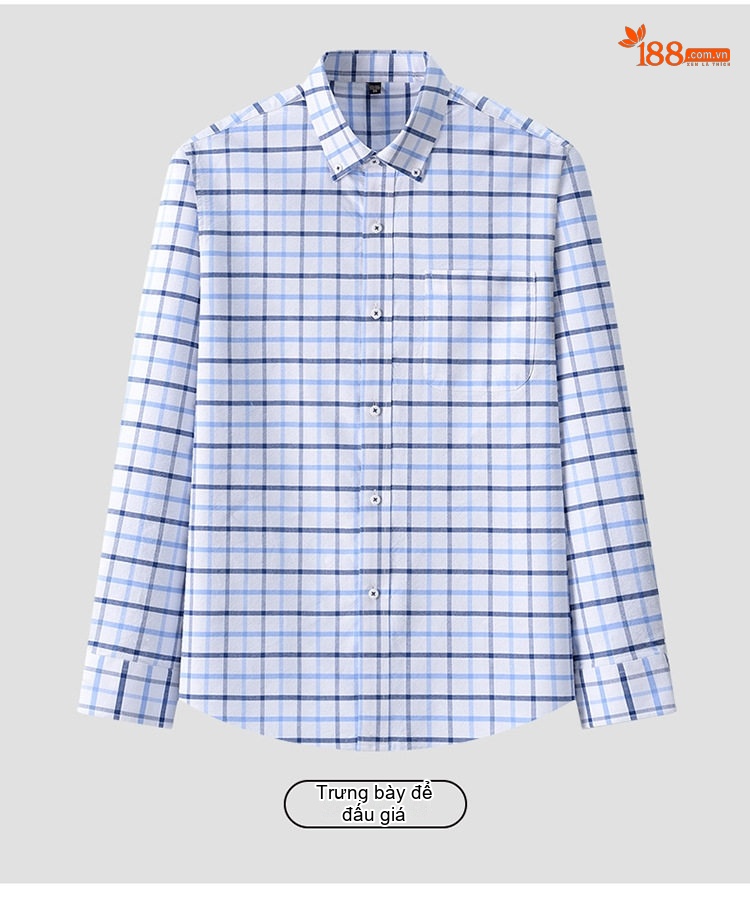 Áo Sơ Mi Dài Tay Nam Cotton Oxford Dáng Ôm Vừa Vặn Nhiều Màu chi tiết 39