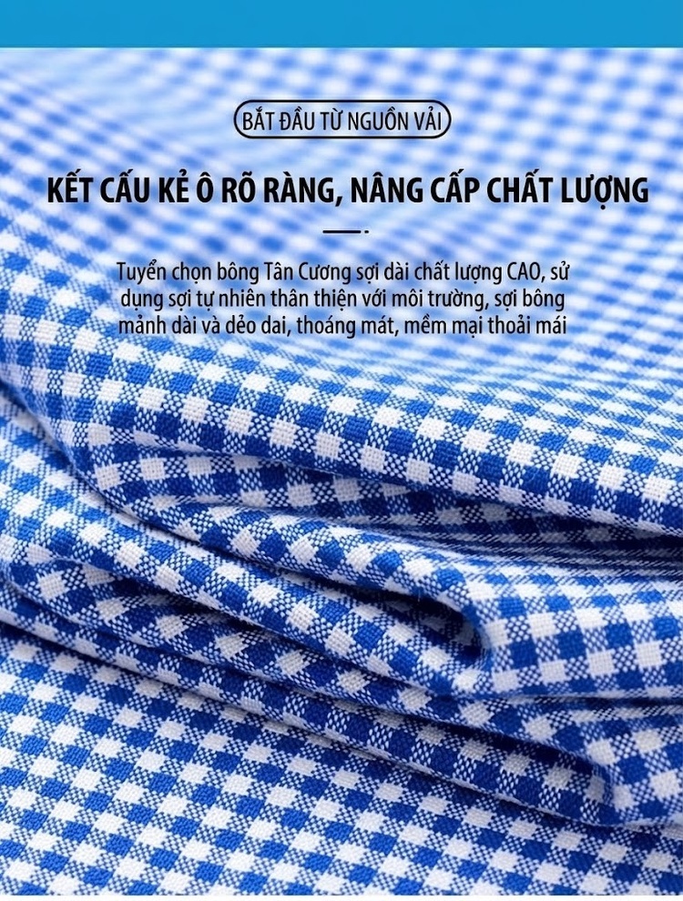 Áo Sơ Mi Dài Tay Nam Cotton Oxford Dáng Ôm Vừa Vặn Nhiều Màu chi tiết 6