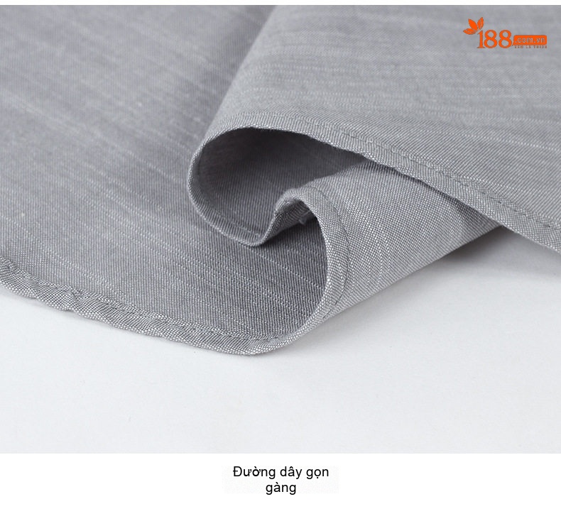 Áo Sơ Mi Dài Tay Nam Cotton Oxford Gân Tre Màu Trắng, Xám, Phong Cách Công Sở chi tiết 16