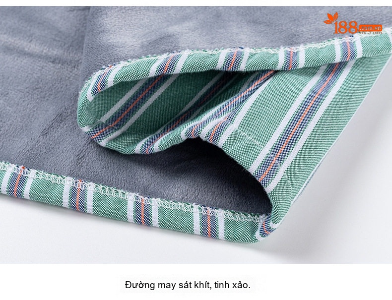 Áo Sơ Mi Dài Tay Nam Cotton Oxford Kẻ Sọc Lót Lông Dày Dặn Màu Xanh, Xám, Trắng, Nâu... chi tiết 26