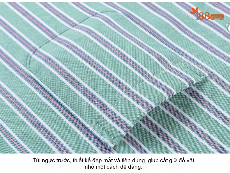 Áo Sơ Mi Dài Tay Nam Cotton Oxford Kẻ Sọc Lót Lông Dày Dặn Màu Xanh, Xám, Trắng, Nâu... chi tiết 29