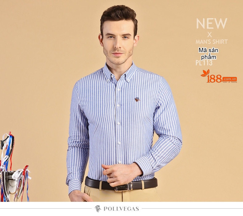 Áo Sơ Mi Dài Tay Nam Cotton Oxford Thường Ngày Màu Trắng, Xanh Dương, Hồng, Tím... chi tiết 15