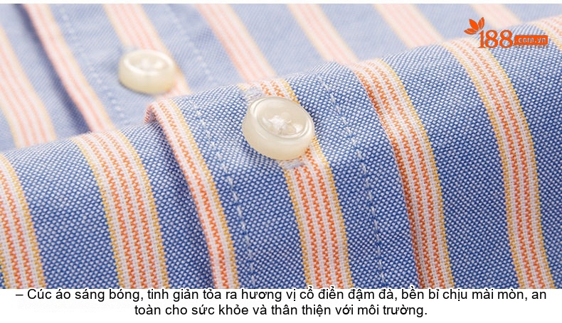 Áo Sơ Mi Dài Tay Nam Cotton Oxford Thường Ngày Màu Trắng, Xanh Dương, Hồng, Tím... chi tiết 17