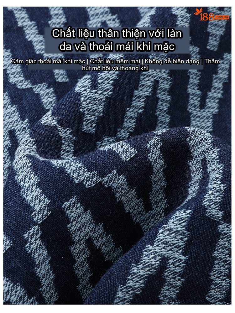 Áo Sơ Mi Dài Tay Nam Họa Tiết Sọc Caro Phong Cách Casual Màu Xanh Navy chi tiết 3