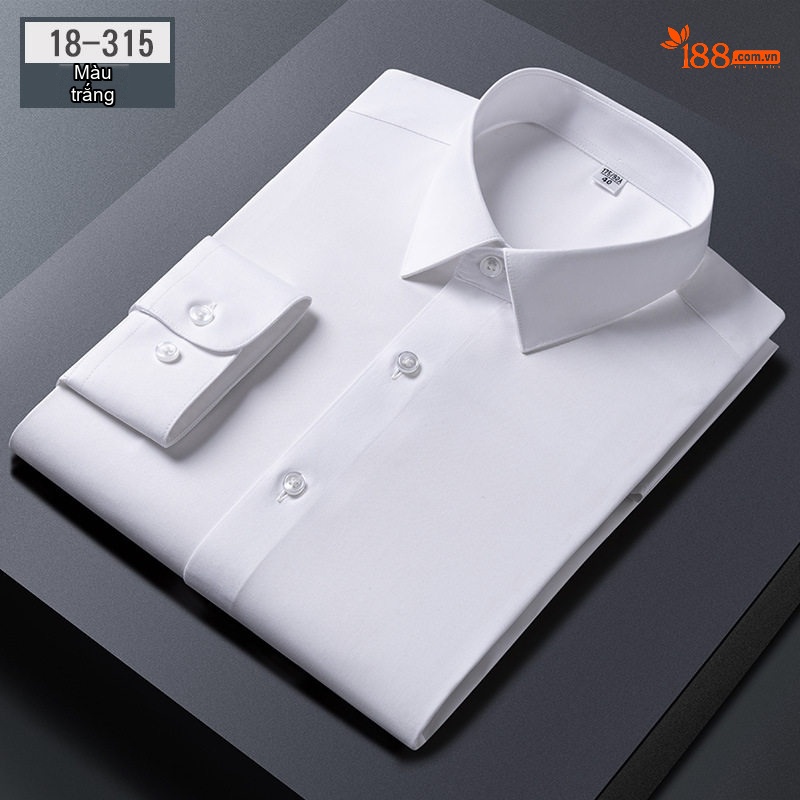 Áo Sơ Mi Dài Tay Nam Lụa Tơ Tằm Trơn Màu Phong Cách Công Sở Thanh Lịch Màu Trắng, Xanh Dương, Đen, Xám...